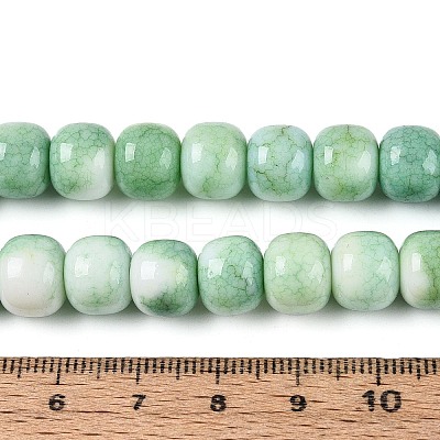 Ombre Effect Dyed Glass Beads Strands GLAA-N067-01A-18-1