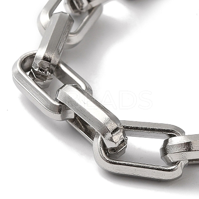 Non-Tarnish 201 Stainless Steel Cable Chain Bracelets for Women Men BJEW-H612-04P-1