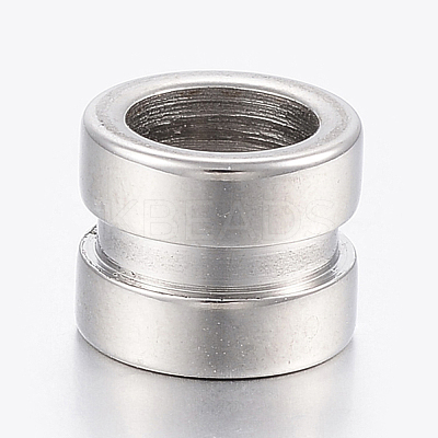 Tarnish Resistant 304 Stainless Steel Tube Beads STAS-F150-019P-1
