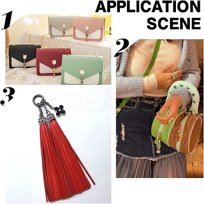 15 Sets 3 Colors Alloy Cord Ends with Cable Chains FIND-CA0003-57-1