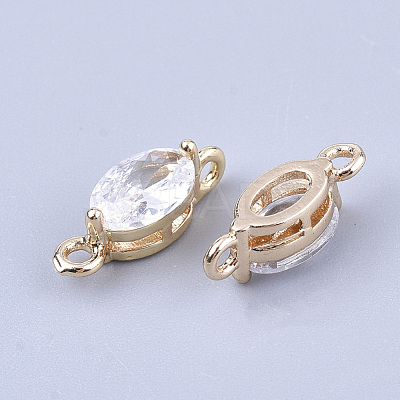 Transparent Glass Links connectors GLAA-T007-10F-1