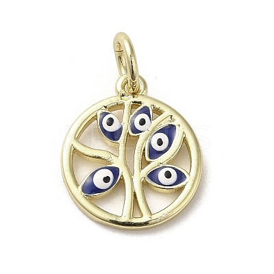 Brass Enamel Charms KK-E092-15G-03-1