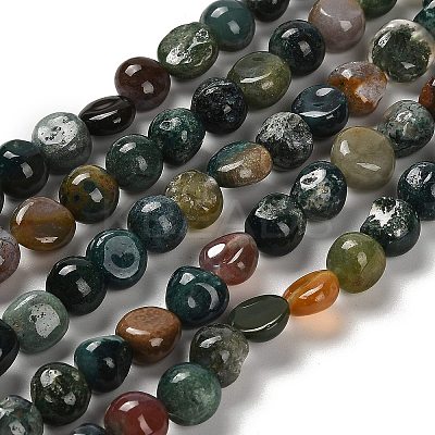 Natural Indian Agate Beads Strands LS-G-P497-01E-89-1