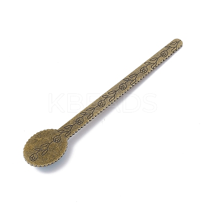 Tibetan Style Alloy Bookmark Rulers AJEW-JK00262-02-1