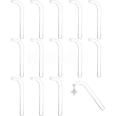 Acrylic Earring Display Sticks ODIS-WH0008-22-1