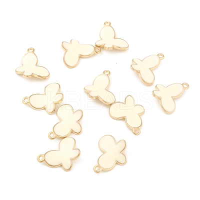 Light Gold Plated Alloy Pendants ENAM-L029-04C-1
