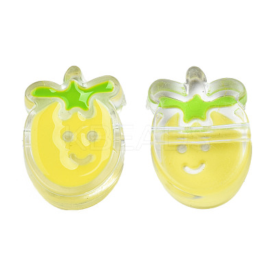 Transparent Acrylic Enamel Beads TACR-N012-004G-1