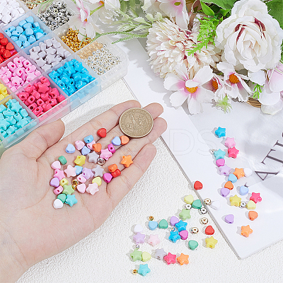 1400Pcs Acrylic & CCB Plastic & ABS Plastic DIY Jewelry Findings Kits DIY-PA0001-45-1