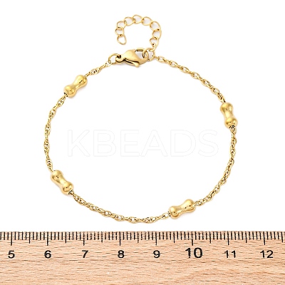304 Stainless Steel Rolo Chain Bracelets for Women BJEW-C094-09G-1
