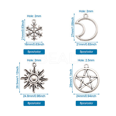 Tibetan Style Alloy Pendants TIBEP-TA0004-02-RS-1