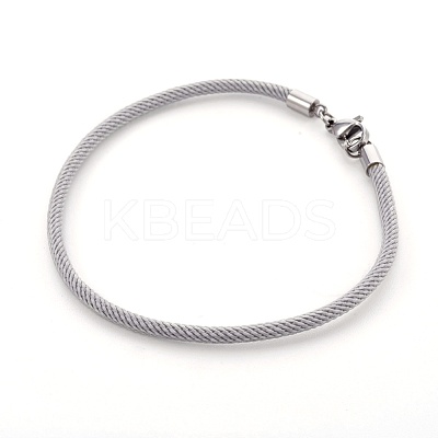 Braided Cotton Cord Bracelet Making MAK-L018-03A-07-P-1