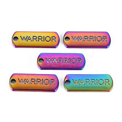 Rainbow Color Alloy Charms PALLOY-S180-251-NR-1