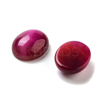 Dyed Natural Tiger Eye Cabochons G-G145-01A-22-1