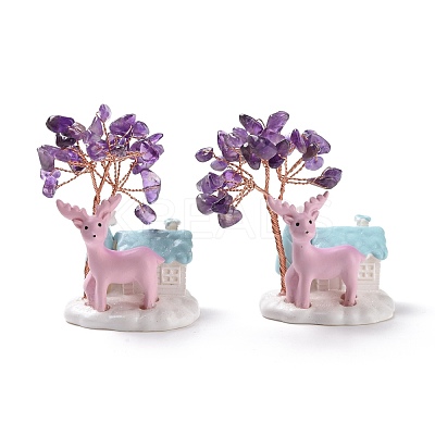 Natural Amethyst Tree Display Decoration DJEW-G030-01RG-01-1