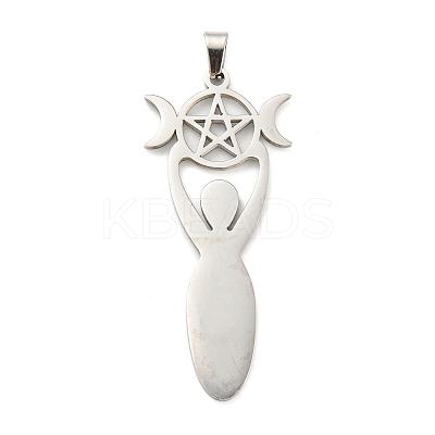 Non-Tarnish 304 Stainless Steel Pendants STAS-P330-02P-1
