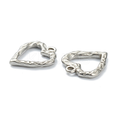 Non-Tarnish 304 Stainless Steel Hammered Pendants LS-STAS-P279-09P-1