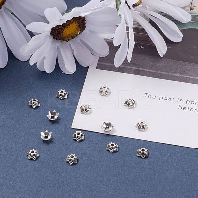 Tibetan Style Bead Caps X-AA188-AS-NR-1