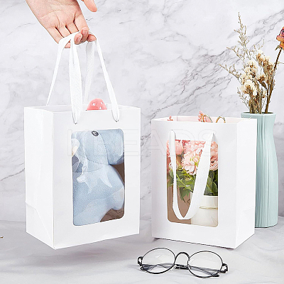 Kraft Paper Bags with Handle AJEW-BC0001-55C-B-1