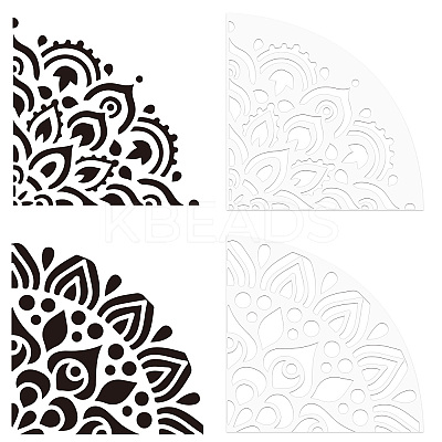 2Pcs 2 Style Custom Acrylic Tie-Dye Template DIY-CP0008-78E-1