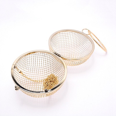 Women Purse Iron Hollow Clutch Bag AJEW-WH0181-01-1