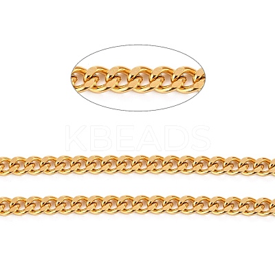 PVD Vacuum Plating 304 Stainless Steel Cuban Link Chains CHS-K016-03C-G-1
