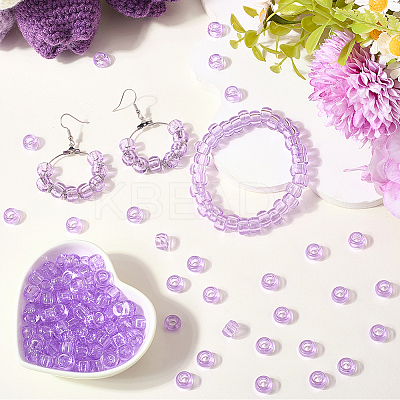800Pcs Transparent Plastic Beads KY-SP0001-52D-1