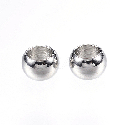 Tarnish Resistant 201 Stainless Steel Beads X-STAS-D448-065P-1