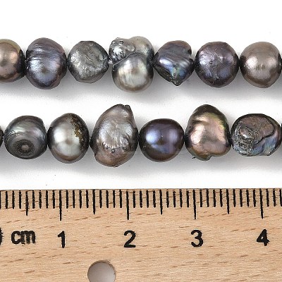 Dyed Natural Cultured Freshwater Pearl Beads Strands PEAR-A006-08E-1