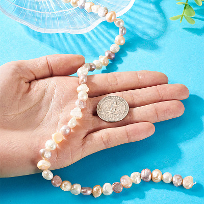 1 Strand Natural Cultured Freshwater Pearl Beads Strands PEAR-TA0001-17-1