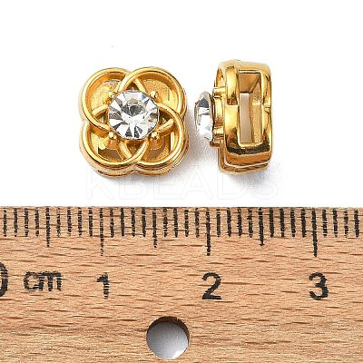 Ion Plating(IP) 304 Stainless Steel Slide Charms STAS-C089-06J-G-1