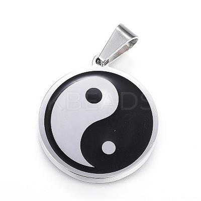 Feng Shui 304 Stainless Steel Pendants STAS-D161-08P-1
