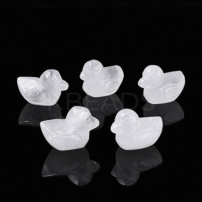 Natural Quartz Crystal Duck Display Decorations G-N345-12C-1