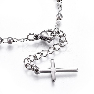 Tarnish Resistant 201 Stainless Steel Charm Bracelets LS-BJEW-P258-15P-1