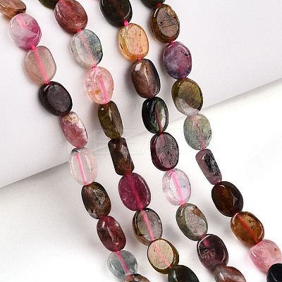 Natural Multicolor Tourmaline Beads Strands G-T140-14-1