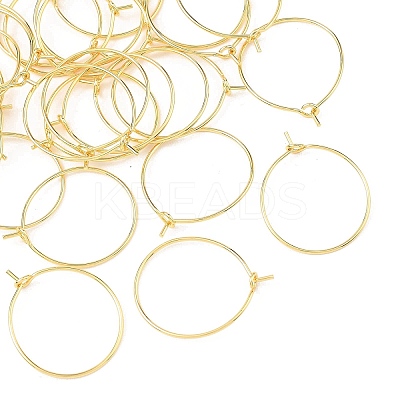 SHEGRACE Brass Hoop Earring Findings XGRPCH295-217G-1