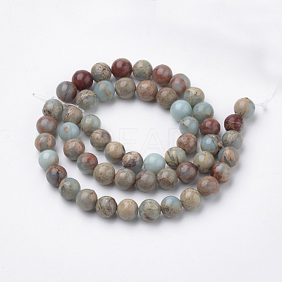 Natural Aqua Terra Jasper Strands X-G-S150-50-4mm-1