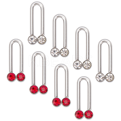 24Pcs 2 Colors 304 Stainless Steel Pendants STAS-UN0021-24P-1
