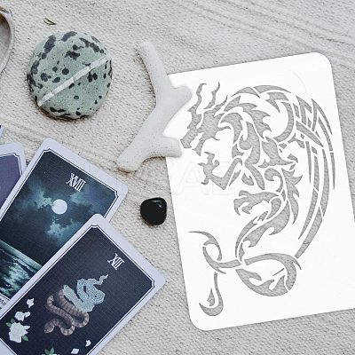 Plastic Reusable Drawing Painting Stencils Templates DIY-WH0202-347-1