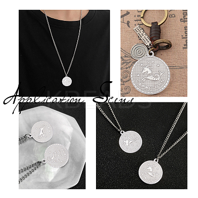 12Pcs 12 Style  304 Stainless Steel Pendants STAS-UN0026-15-1