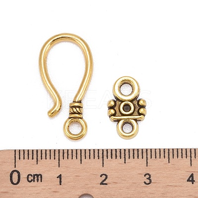 Tibetan Style Hook and Eye Clasps X-GLF1278Y-1