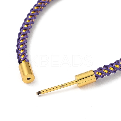 Braided Nylon Cord Bracelet Making MAK-L043-01G-15-1