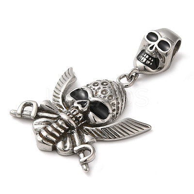 Halloween 304 Stainless Steel Enamel Pendants STAS-Q317-05F-AS-1