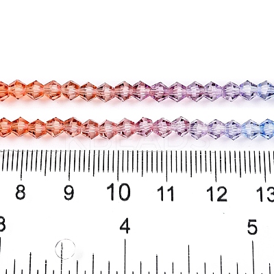 Gradient Color Baking Paint Glass Bead Strands X1-DGLA-A039-T6mm-A015-1