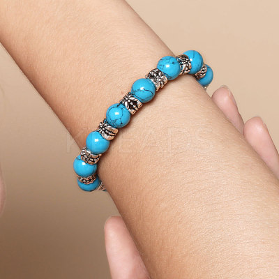 Fashion Tibetan Style Bracelets X-BJEW-JB00887-02-1