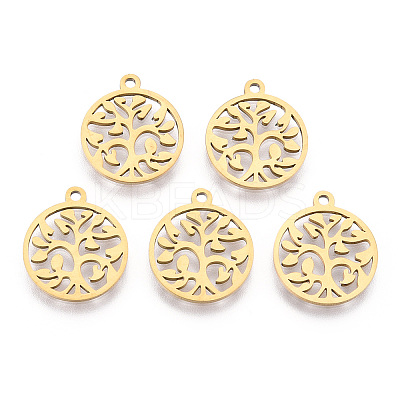 Ion Plating(IP) 201 Stainless Steel Pendants STAS-S105-JN890G-1