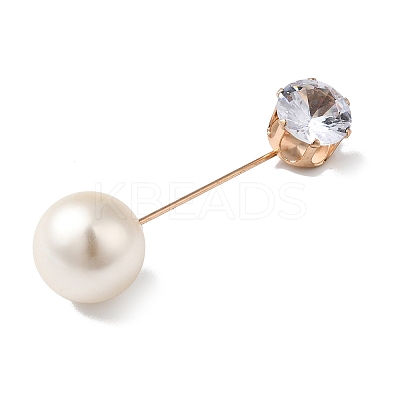 Zinc Alloy Rhinestone Lapel Pins LS-JEWB-K010-03-KCG-1