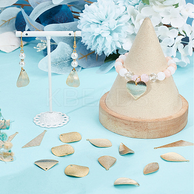 36Pcs 9 Style Brass Pendants KK-SC0003-28-1