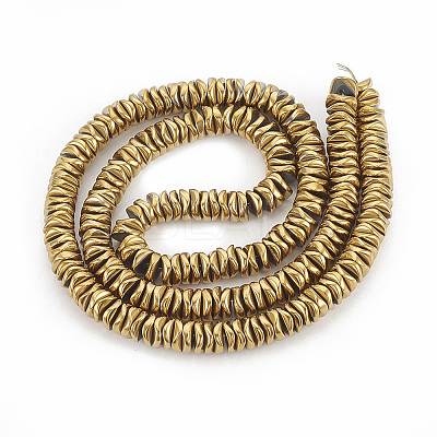Electroplate Non-magnetic Synthetic Hematite Beads Strands X-G-N0321-07J-1
