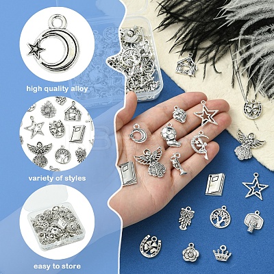 20 Styles Tibetan Style Alloy Pendants FIND-FS0002-72-1