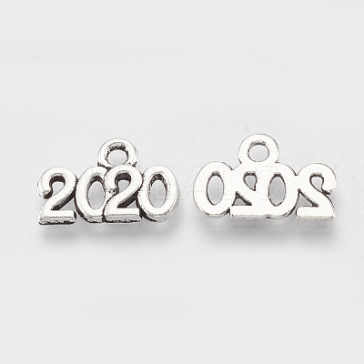 Tibetan Style Alloy Charms X-TIBE-T010-35AS-RS-1